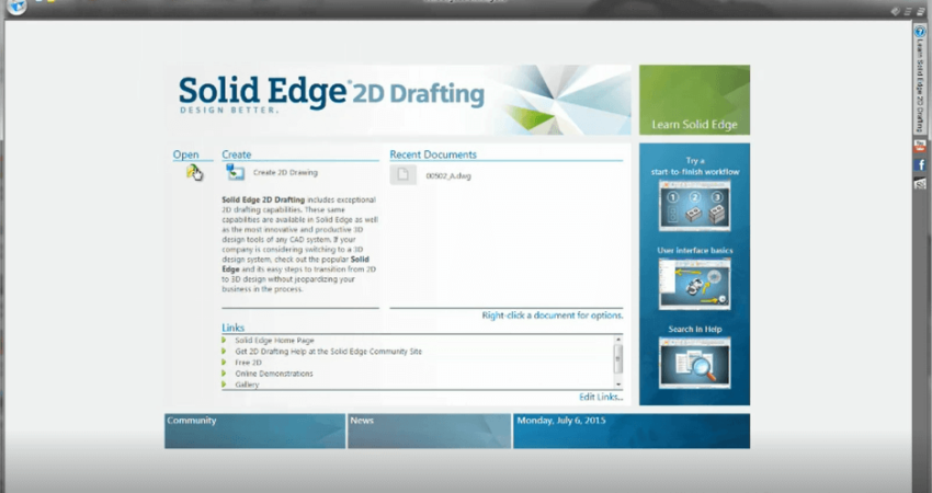 Solid Edge 2D Drafting